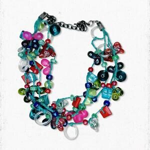 Rainbow Glass Necklace